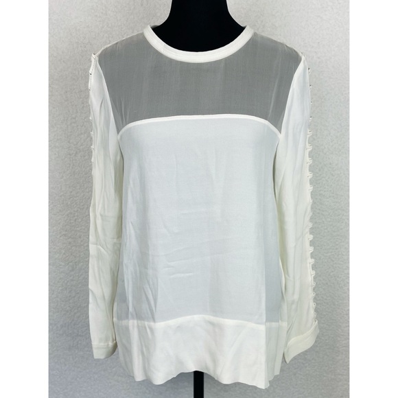 IRO • Off White Ashty Long Sleeve Blouse - Picture 6 of 16